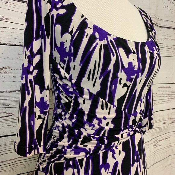 David Meister Abstract Dress Size 2 - Picture 3 of 8